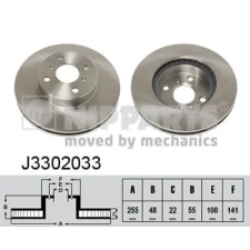 NIPPARTS féktárcsa J3302033 autóalkatrész