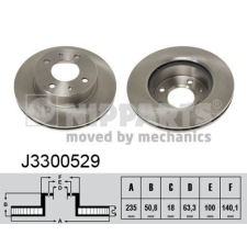 NIPPARTS féktárcsa Nipparts J3300529 féktárcsa