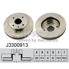 NIPPARTS féktárcsa Nipparts J3300913 féktárcsa