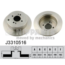 NIPPARTS féktárcsa Nipparts J3310516 féktárcsa