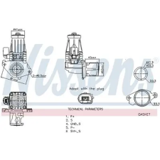 Nissens AGR-szelep 98377 autóalkatrész