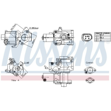 Nissens AGR-szelep NISSENS 98199 autóalkatrész