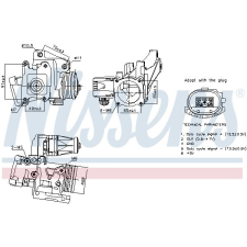 Nissens AGR-szelep NISSENS 98387 autóalkatrész
