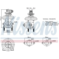 Nissens AGR-szelep NISSENS 98480 autóalkatrész