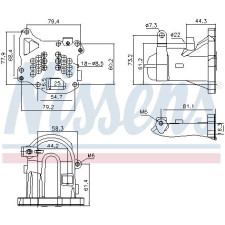 Nissens Hűtő, kipufogógáz-visszavezetés NISSENS 989313 autóalkatrész