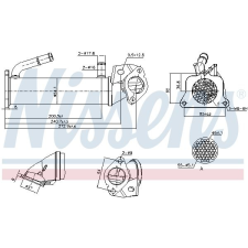 Nissens Hűtő, kipufogógáz-visszavezetés NISSENS 989321 autóalkatrész