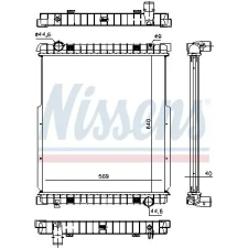 Nissens Hűtő, motorhűtés NISSENS 63332 vízhűtő