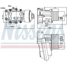 Nissens Olajhűtő, motorolaj NISSENS 91315 autóalkatrész