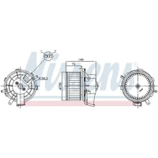 Nissens Utastér-ventilátor 87622 autóalkatrész