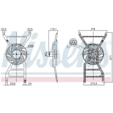 Nissens ventilátor, motorhűtés 850089 autóalkatrész