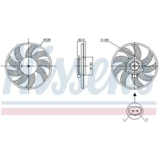 Nissens ventilátor, motorhűtés 850105 autóalkatrész