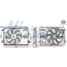 Nissens ventilátor, motorhűtés 85973 autóalkatrész