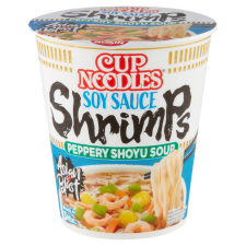  Nissin Cup Noodles garnélarákos ízű poharas instant leves 64 g alapvető élelmiszer