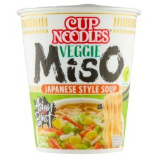  Nissin Cup Noodles instant leves 67 g miso ízesítéssel japán módra alapvető élelmiszer