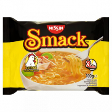  Nissin Smack csirke ízű instant tésztaleves 100 g alapvető élelmiszer