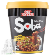 Nissin Soba Cup sült tészta 90 g classic yakisoba szószos alapvető élelmiszer
