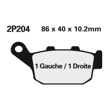 Nissin Terepjáró Félfémes Fékbetétek - 2P-204GS egyéb motorkerékpár alkatrész