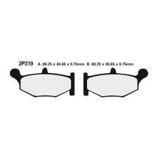 Nissin utcai fél-fémes fékbetétek - 2P-319NS egyéb motorkerékpár alkatrész