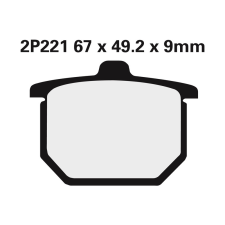 Nissin Utcai Fémbetétes Fékbetétek - 2P-221NS egyéb motorkerékpár alkatrész