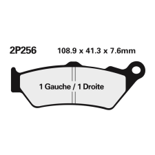 Nissin Utcai Fémbetétes Fékbetétek - 2P-256NS egyéb motorkerékpár alkatrész