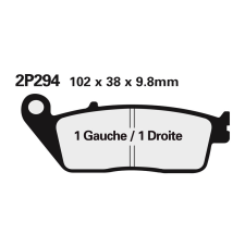 Nissin utcai fémbetétes fékbetétek - 2P-281NS egyéb motorkerékpár alkatrész