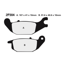 Nissin utcai fémbetétes fékbetétek - 2P-304NS egyéb motorkerékpár alkatrész