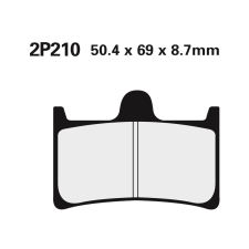 Nissin utcai/terepjáró szinterelt fékbetétek - 2P-210ST egyéb motorkerékpár alkatrész
