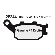 Nissin Utcai/Terepjáró Szinterelt Fékbetétek - 2P-244ST egyéb motorkerékpár alkatrész