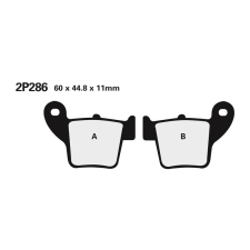 Nissin utcai/terepjáró szinterelt fém fékbetétek - 2P-286ST-MX egyéb motorkerékpár alkatrész
