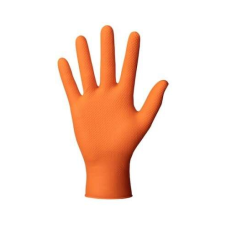 Nitril kesztyű narancssárga, texturált GOGRIP, set 50db L védőkesztyű