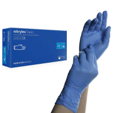  Nitrylex Basic nitril gumikesztyű kék M védőkesztyű