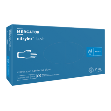  Nitrylex® classic blue púdermentes nitril vizsgálókesztyű - XL, Nitril, 100 védőkesztyű