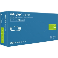  Nitrylex Classic púdermentes nitril kesztyű 100db M A100 kék RD30019003