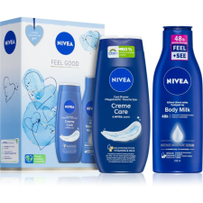  NIVEA Feel Good ajándékcsomag (Creme Care tusfürdő&amp;testápoló) kozmetikai ajándékcsomag