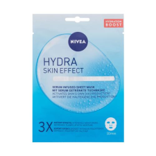 Nivea Hydra Skin Effect Serum Infused Sheet Mask arcmaszk 1 db nőknek arcpakolás, arcmaszk