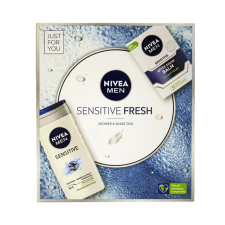 Nivea MEN Ajándékcsomag Sensitive Fresh Duo Tusfürdő 250ml + After Shave 100ml kozmetikai ajándékcsomag
