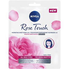Nivea Rose Touch Textile mask 1 db arcpakolás, arcmaszk