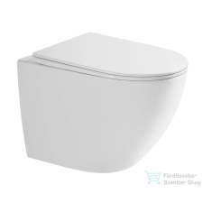 Niwell LEDA perem nélküli fali WC ajándék ülőkével, fehér NWSZ-LED5236 szaniter