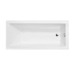NIWELL Luxury BESCO MODERN fényes fehér színű akril egyenes kád 140x70