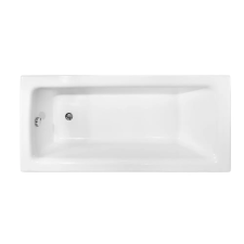 NIWELL Luxury BESCO TALIA fényes fehér színű akril egyenes kád 130x70 kád, zuhanykabin