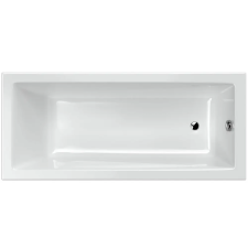 NIWELL Luxury NIWELL Wave fehér színű akril egyenes kád 170x75 kád, zuhanykabin