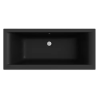  NIWELL Petra lux slim matt fekete akril egyenes kád 170x80