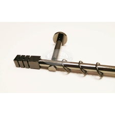 Nizza 1 rudas titán színű fém karnis szett - 19 mm - 320 cm karnis, függönyrúd