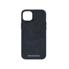 Njord byELEMENTS Salmon Leather MagSafe iPhone 14 Plus tok Vindur - fekete (NA42SL00) (NA42SL00) tok és táska