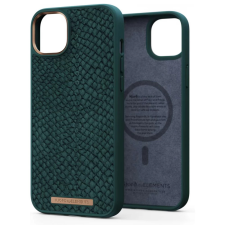 Njord Salmon bőr Magsafe hátlaptok iPhone 14 Plus zöld tok és táska