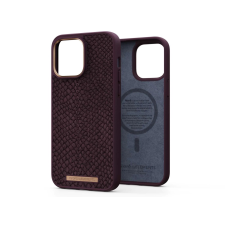 Njord Salmon Leather MagSafe Apple iPhone 14 Pro Max Bőr Tok - Bordó (NA44SL03) tok és táska