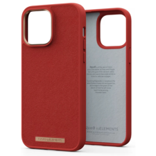 Njord Suede Comfort+ velúr hátlaptok iPhone 14 Pro Max sült narancs tok és táska