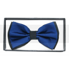  NM díszdobozos szatén csokornyakkendő - Sötétkék-fekete ajándéktárgy