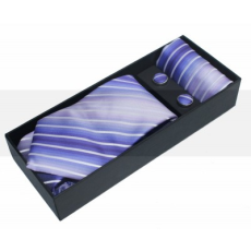  NM nyakkendő szett - Lila csíkos