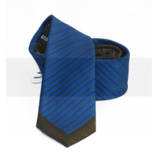  NM slim nyakkendő - Királykék-fekete csíkos
